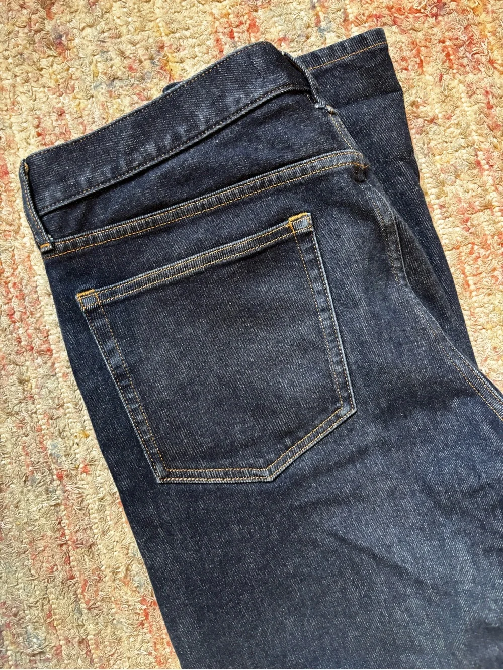 Everlane Men's Slim 4-Way Stretch Organic Jeans in dark indigo
